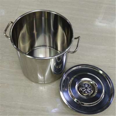 40cm commercial stainless steel double bottom stock pot with lid