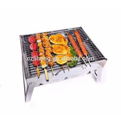 Barbecue smokeless charcoal oven korean mini stainless steel charcoal bbq grill