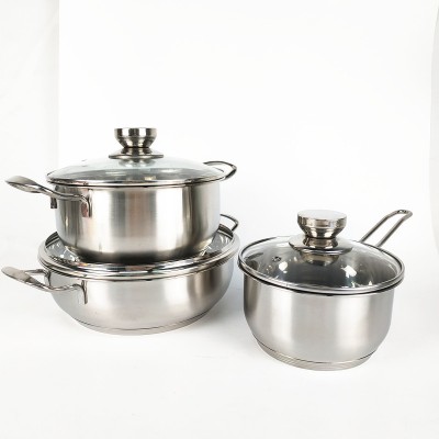 Kitchen Pots And Pans Non Stick Cookwares Set Steel Non-Stick Induction Sets Cooking Pot Fry Pan